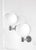 Wall Lamps with Spherical Opal Glass Diffusers by Franco Albini for Sirrah, 1970s, Set of 2, in Very Good conditions....