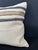 Contemporary Turkish Hemp Pillow Cushion Natural Beige Blue Cushion Cover 20"x20" For Sale - Image 3 of 4