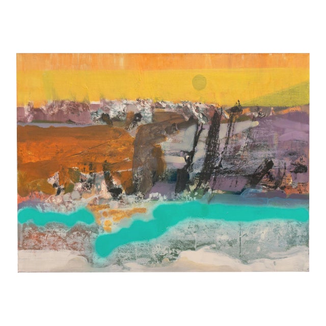 'Canyon River' by Tom Ide, 1965, San Francisco Bay Area Abstraction, Mid-Century, Maxwell Gallery For Sale