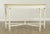French Louis XVI Style Painted Demilune Console Table For Sale - Image 4 of 13