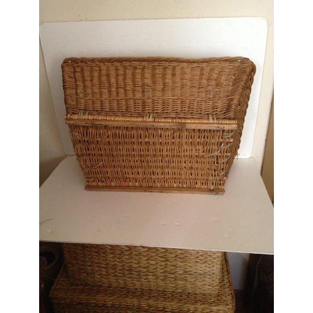 French Laundry Basket With Handles Chairish