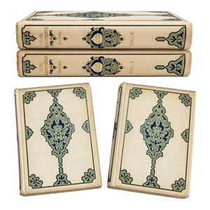 1892 Washington Irving the Alhambra Darro Edition, 2 Volumes With Original Wrappers