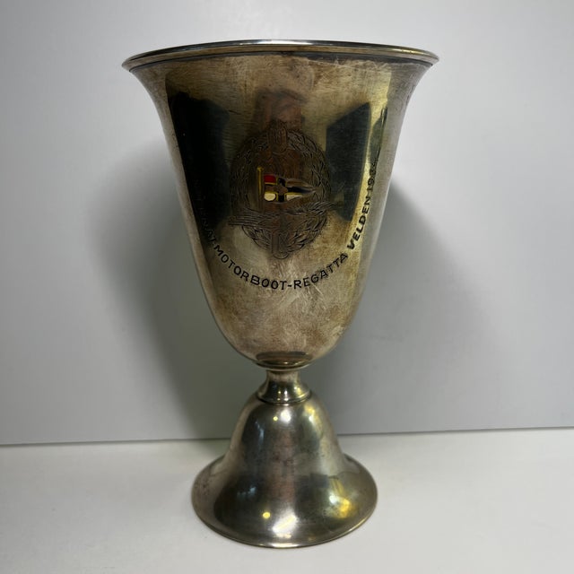 Wonderful estate sale purchase. 1934 Velden, Austria trophy. "II. International Motorboot Regatta, Velden, 1934," on...