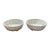 Pair of Ceramic Rope Cachepots For Sale