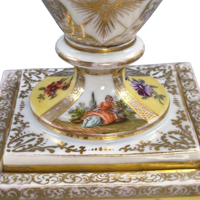 Architectural Porcelain Urns by Helena Wolfsohn for Dresden, 1880s, Set of 2 For Sale - Image 12 of 14