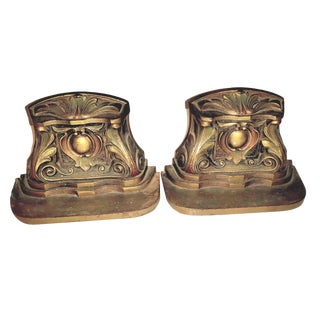 1920s Vintage Judd Art Deco Nouveau Style Sold Bronze Bookends - a Pair For Sale