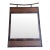 Vintage Pagoda-Style Iron and Rattan Wall Mirror — Industrial Meets Natural For Sale