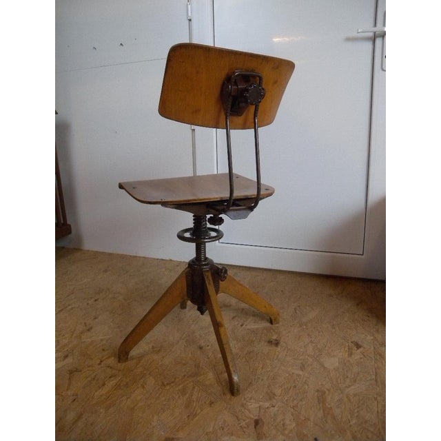 Rowac Swivel Desk Chair by Robert Wagner, 1920s For Sale - Image 4 of 18