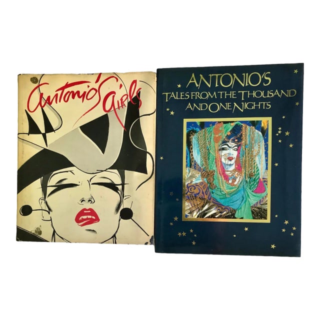 1980s Antonio’s Girls (Autographed) & Thousand and One Nights 1st Ed. Books Antonio Lopez For Sale