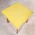 French Square Yellow Kitchen Dining Table, 1960s For Sale - Image 6 of 8