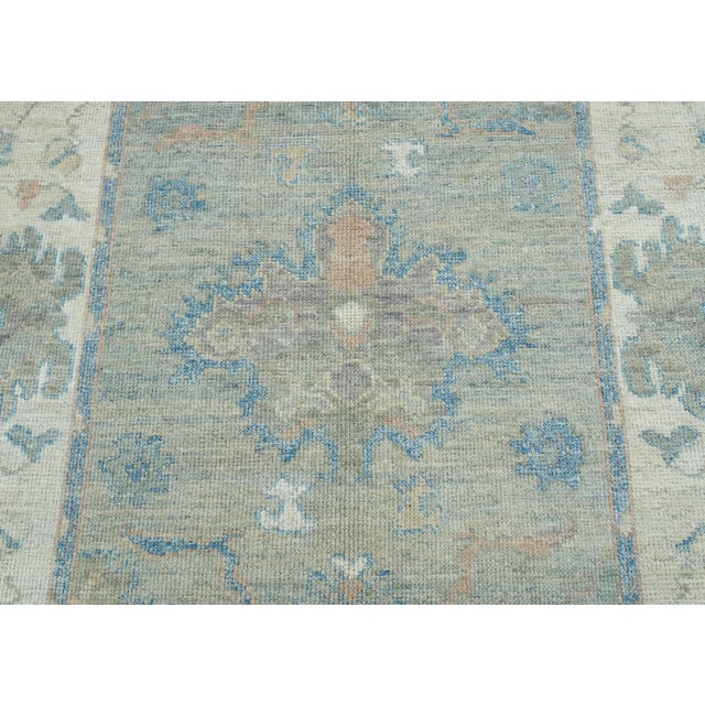 Early 21st Century Turkish Oushak Rug 5' x 6'11" #17885 For Sale - Image 5 of 8