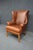 Ethan Allen Ethan Allen Leather Wingback Chair For Sale - Image 4 of 12