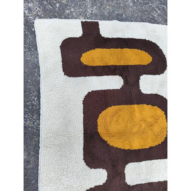 Pop Art Wool Rug, 1970s For Sale - Image 6 of 12