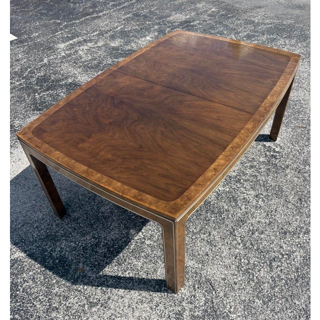 Mastercraft Mid Century Mastercraft Burl Dining Set For Sale - Image 4 of 17