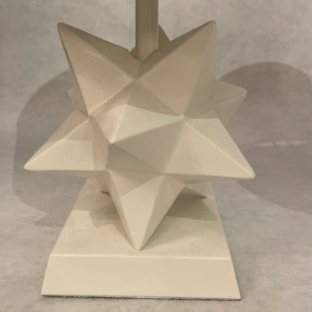 1980s Petite Star Design Table Lamps, Pair For Sale - Image 5 of 10