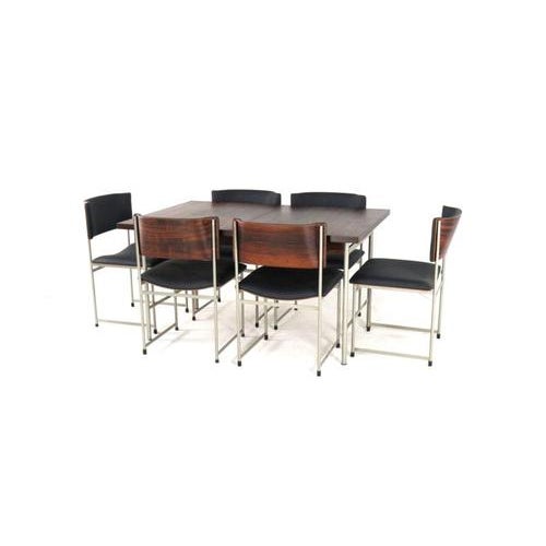 SM08 Dining Table and Chairs by Cees Braakman for Pastoe, 1960s For Sale - Image 16 of 16