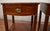 Wood 1940s Pair Biggs Virginia English Sheraton Mahogany Side Tables / End Tables For Sale - Image 7 of 18