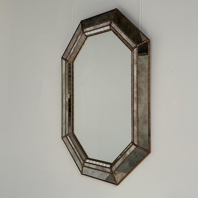 Hollywood Regency Spanish Mosaic Mirror, 1980s For Sale - Image 4 of 9