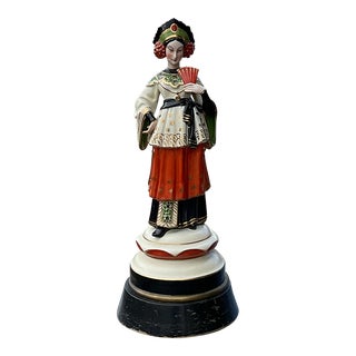 1920s Asian Woman Figural Lamp For Sale