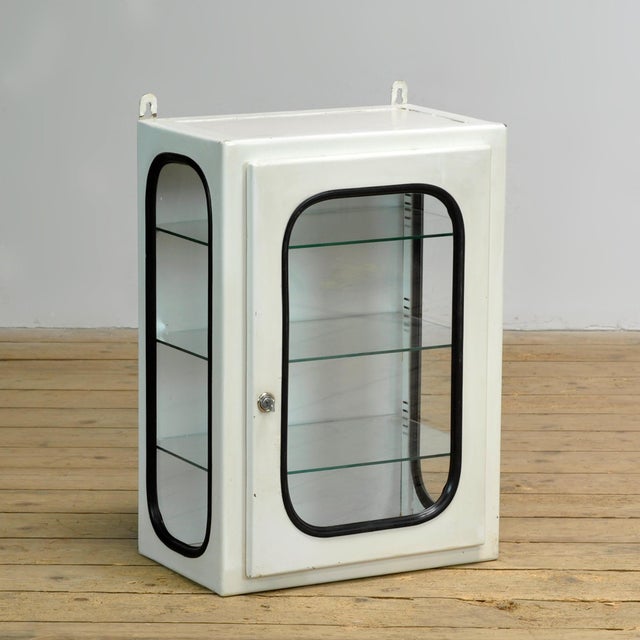 Industrial Vintage Medical Cabinet (Wall Unit), 1970s, 1975 For Sale - Image 3 of 12