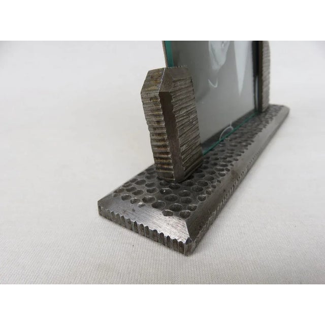 Metal Art Deco Handmade Iron Base Picture Frames For Sale - Image 7 of 12