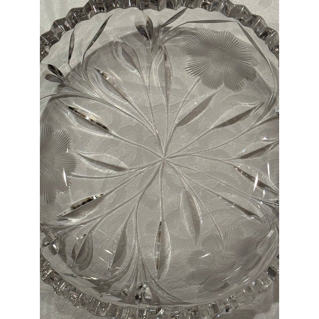 Late 19th Century American Brilliant Period Cut Crystal Candy Bowls - a Pair For Sale - Image 9 of 10