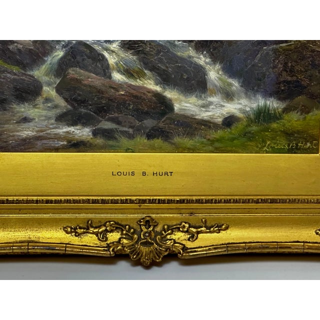 19th Century Oil Painting Glen Sligachan Skye Scotland Signed Louis Bosworth Hurt For Sale - Image 10 of 12