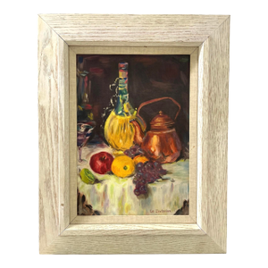 1960s Still Life Oil Painting. Signed