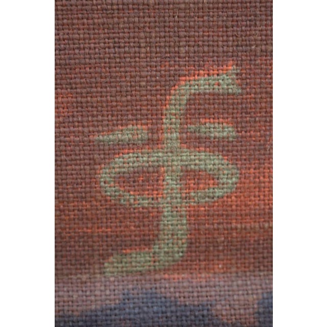 Danish Peacock Wall Tapestry by Hans J. Schöbel for Södahl, 1960s For Sale - Image 3 of 5