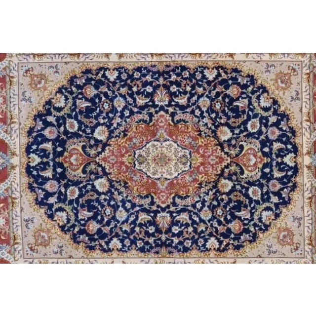 1980s Royal Tabriz Rug, 5'2" X 6'7" For Sale In New York - Image 6 of 11