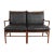Rosewood Model OW149-2 Colonial 2-Seat Sofa by Ole Wanscher for P. Jeppesens Møbelfabrik, 1960s For Sale - Image 10 of 11