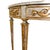 Wood Late 20th Century Maitland-Smith Silver Leaf & Gilt Neoclassical Demilune Console Table For Sale - Image 7 of 18