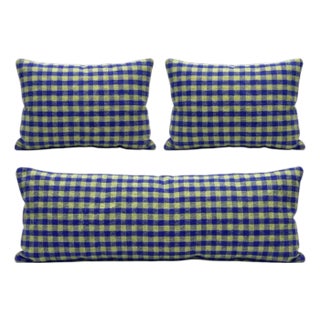 Bohemian Turkish Bedding Kilim Pillow Cover 16'' X 47'' & 16'' X 24'' - Set of Three For Sale