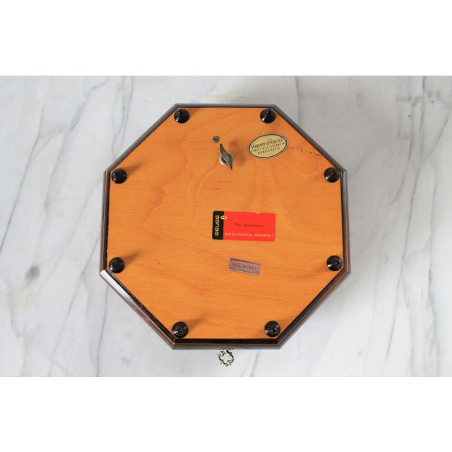 Wood Vintage Italian Jewelry Music Box For Sale - Image 7 of 8