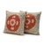 This beautiful 26'' x 27'' & 27'' x 28'' hand-embroidered Suzani pillow cover set was made from authentic Uzbek cotton...