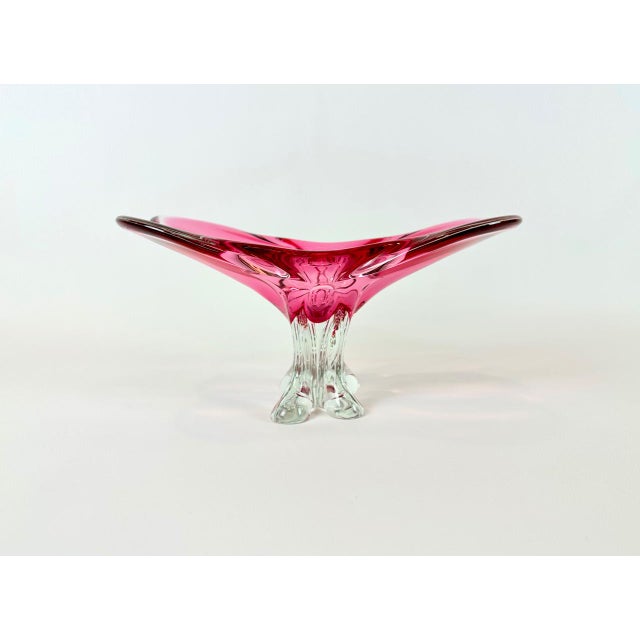 A platter from the Chribska Sklarna glassworks, designed by Josef Hospodka in the 1960s. Perfect condition. This piece is...