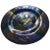 Contemporary Paul Hathcoat Signed Studio Art Dichroic Fused Glass Charger For Sale - Image 3 of 7