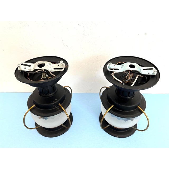 1960s Nautical Lantern Lights, Pair For Sale - Image 16 of 16