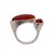 "Together" Ring, Carnelian, 925 Sterling Silver, 21st Century – Italy A delicate "together" ring in sterling silver,...