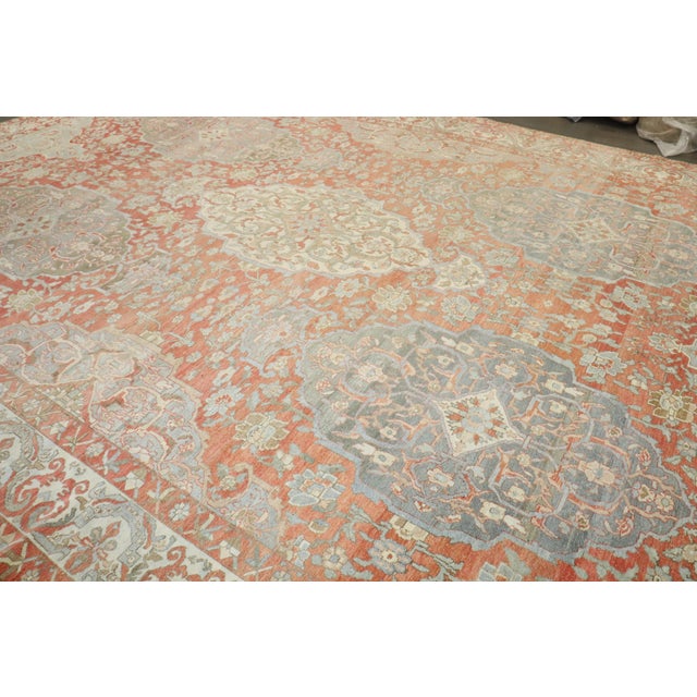Textile Zabihi Collection Large Scale Persian Antique Bakhtiari Rug - 12'5" x 18'5" For Sale - Image 7 of 12