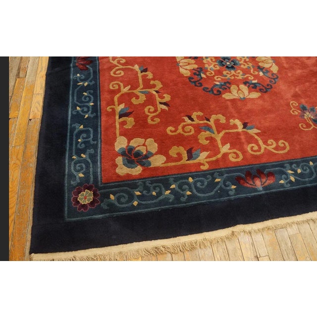 Early 20th Century Chinese Peking Carpet ( 11'9" x 13'3" - 358 x 404 ) For Sale - Image 12 of 12