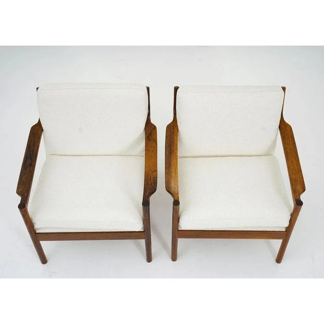 Set of Mid-Century Scandinavian Lounge Chairs attributed to Torbjørn Afdal, 1960s For Sale - Image 6 of 10