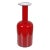 Dark Red Glass Vase from Otto Brauer Holmegaard For Sale