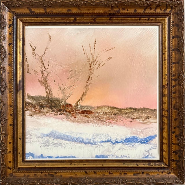Reginald Pollack, Abstract Impressionist Sunset in December Oil Painting Reginald Pollack For Sale In Miami - Image 6 of 11