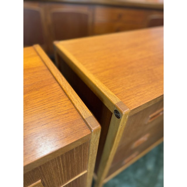 1960s A Set of 2 Mid Century Modern Oak Chest of Drawers by Bertril Fridhagen for Bodafors, Circa 1960s For Sale - Image 5 of 12