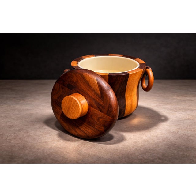 1960s 1960s Ice Bucket in Imbuia and Brazilian Hardwood, Unknown - Lot 179 For Sale - Image 5 of 10