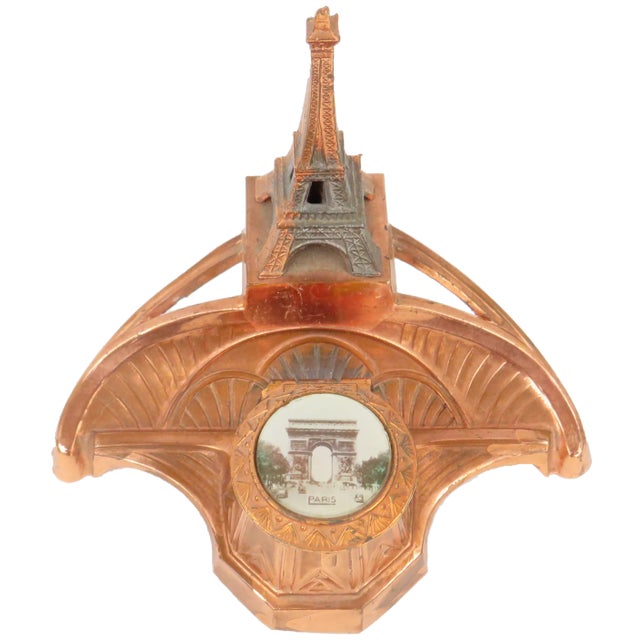 Early 20th Century 1900s Art Nouveau Paris Ink Well / Desk Tray For Sale - Image 5 of 5