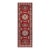Boho Chic Super Kazak Owen Red/Beige Wool Runner Rug- 2'9'' X 9'8'' For Sale