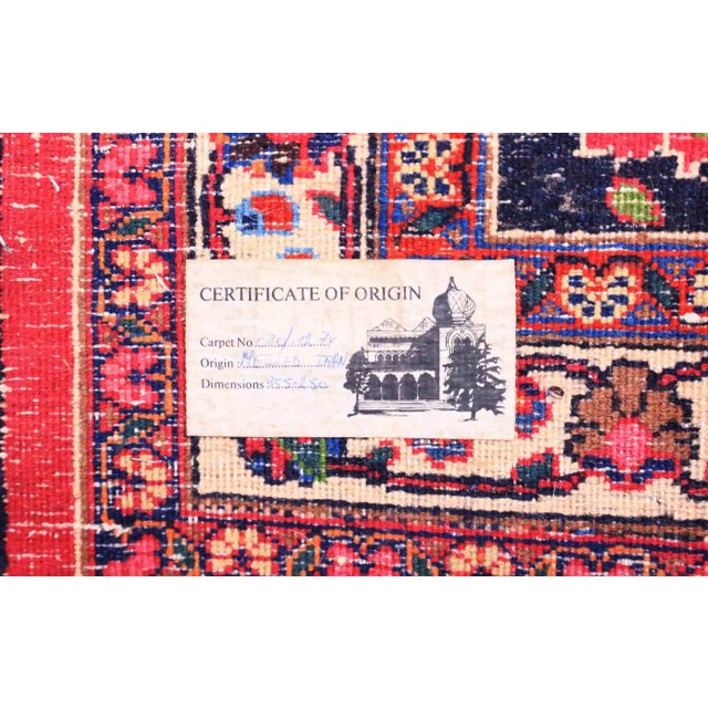 Persian Meshed Rug, Iran, 1960s For Sale - Image 4 of 6