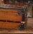 19th Century French Poplar, Iron, Brass and Leather Travel Trunk Jewelry Box For Sale In Dallas - Image 6 of 7